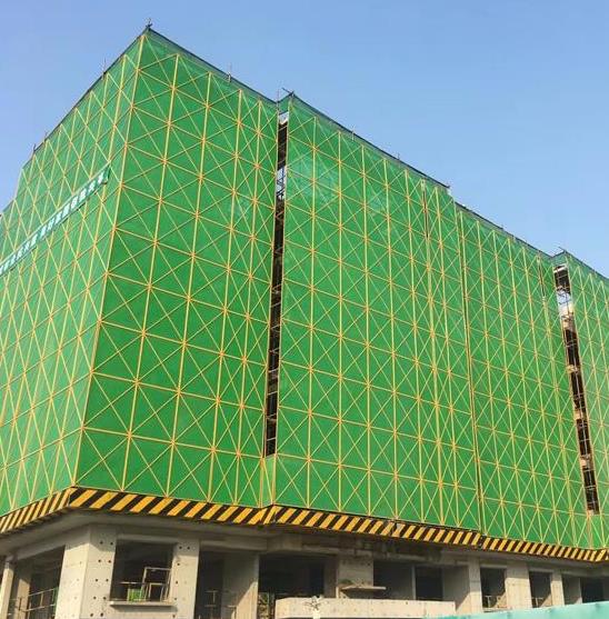 建筑工地爬架网图片